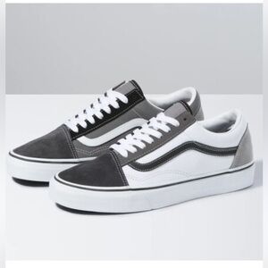 Vans Old Skool Low Top Sneakers - Black, White, Gray